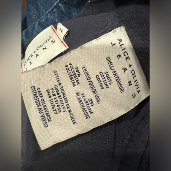 Alice + Olivia DONELLA DENIM HIGH LOW DRESS NWOT - Picture 15 of 15